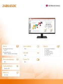 Monitor 23,8 cali 24BL650C-B FHD IPS USB-C