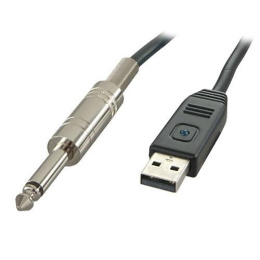 Kabel / konwerter USB na Jack 6,3 mm Lindy 6104-5m