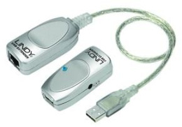 Konwerter (przedłużacz) USB Cat5e/6 Lindy 42805