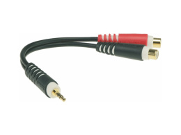 Stereo jack adapter 3,5mm -> 2 x RCA 0.2m